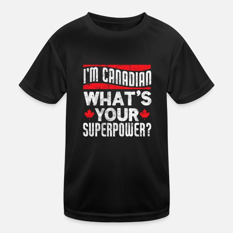 Canada Maple Leaf Flag Canada Vancouver Cadeau T-shirt sport Enfant