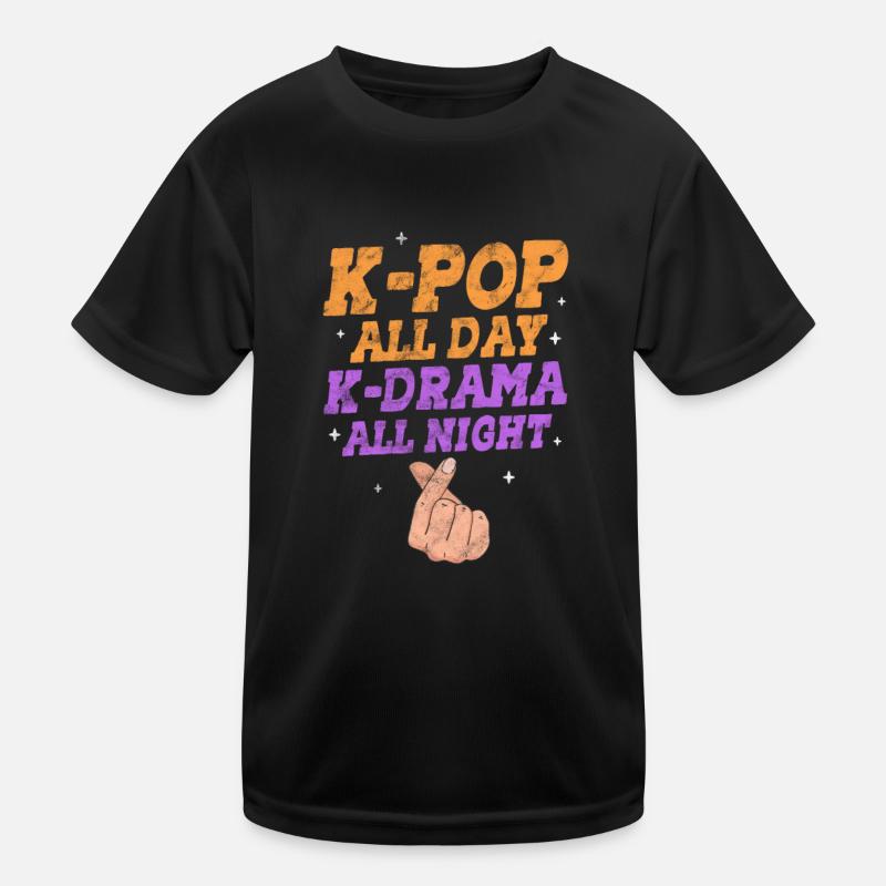 K-Pop Koreanisch Musik Pop Korea Kpop Geschenk Kinder Funktions-T-Shirt