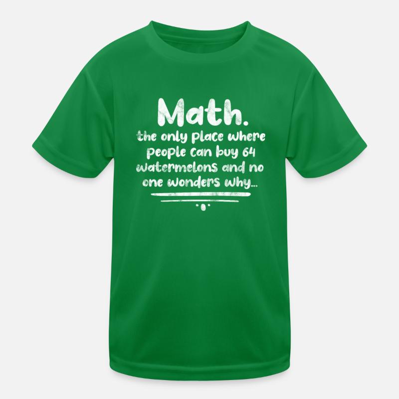 Mathematics Kids Functional T-Shirt