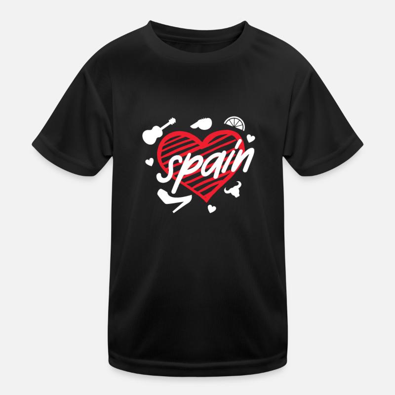 Spanien Kinder Funktions-T-Shirt