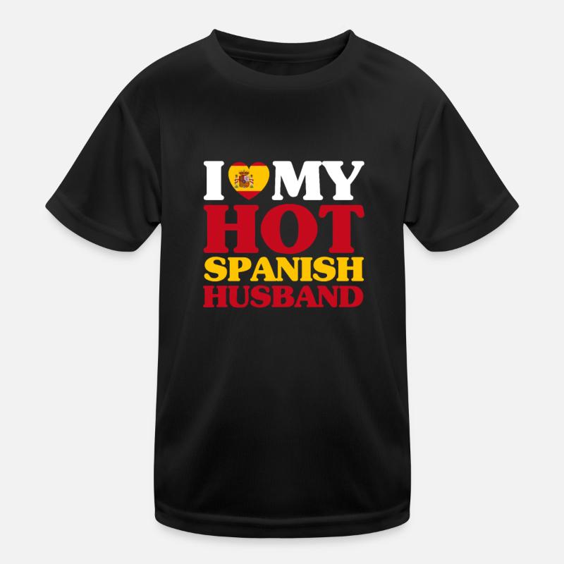 Spanien Ehemann Kinder Funktions-T-Shirt