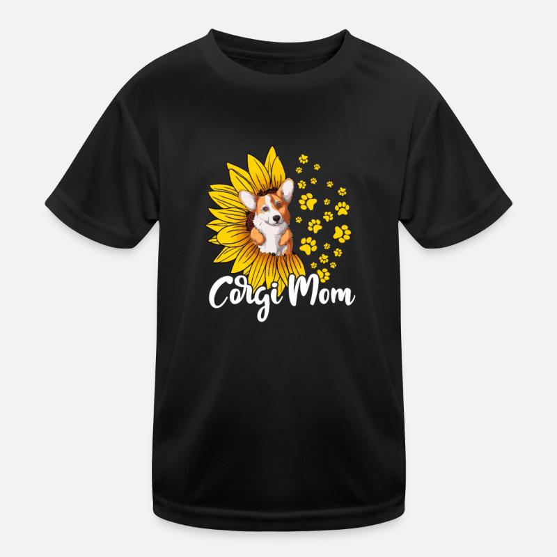 Welsh Corgi Mama Hund Hunde Hunderasse Geschenk Kinder Funktions-T-Shirt