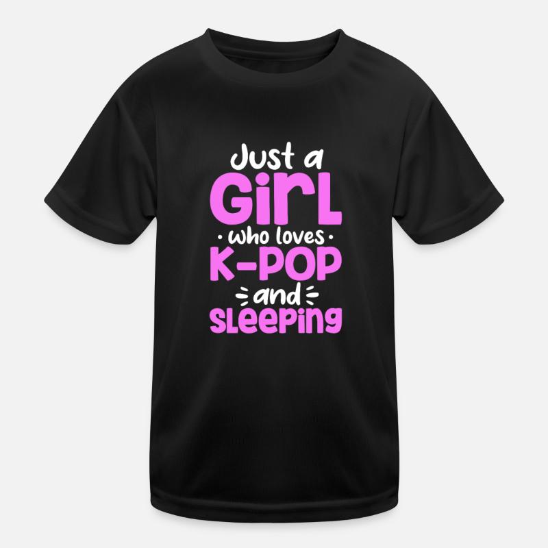 K-Pop - Kids Functional T-Shirt - black