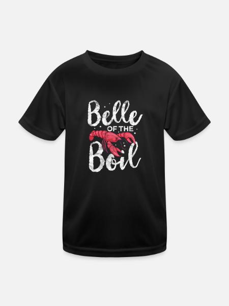 Languste Langusten Meeresfrüchte Krebs Geschenk - Kinder Funktions-T-Shirt - Schwarz - Vorne