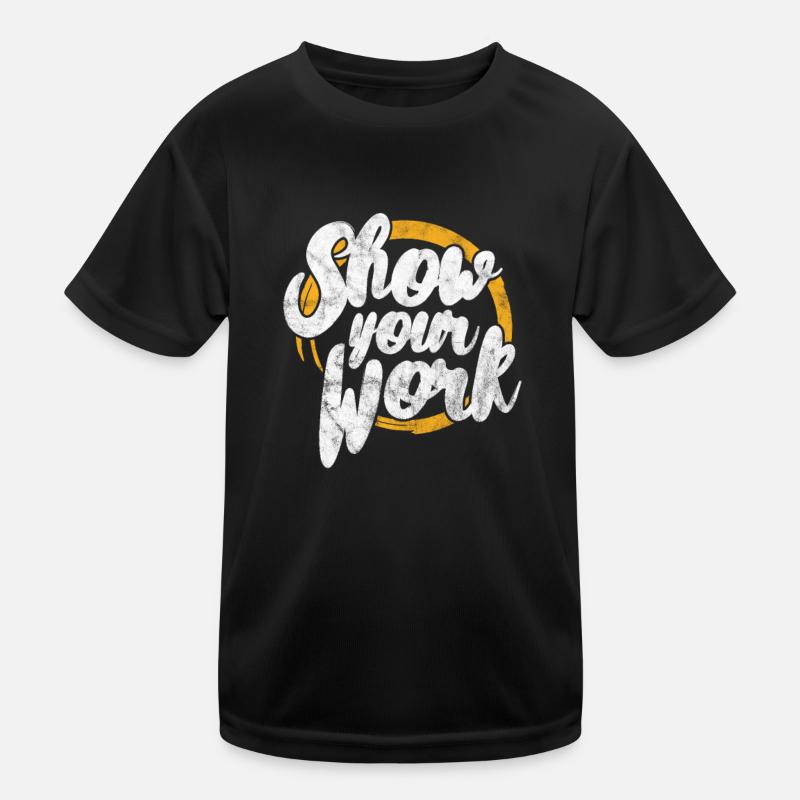 Mathematik - Kinder Funktions-T-Shirt - Schwarz