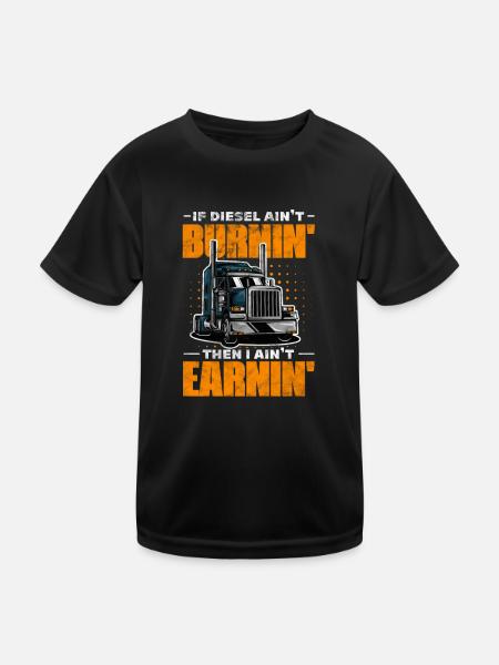 Diesel - Kids Functional T-Shirt - black - Front