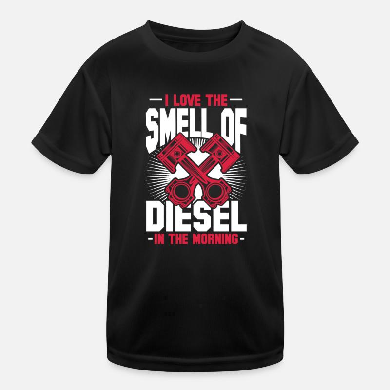 Diesel Auto Tuning Véhicule à Essence Cadeau T-shirt sport Enfant