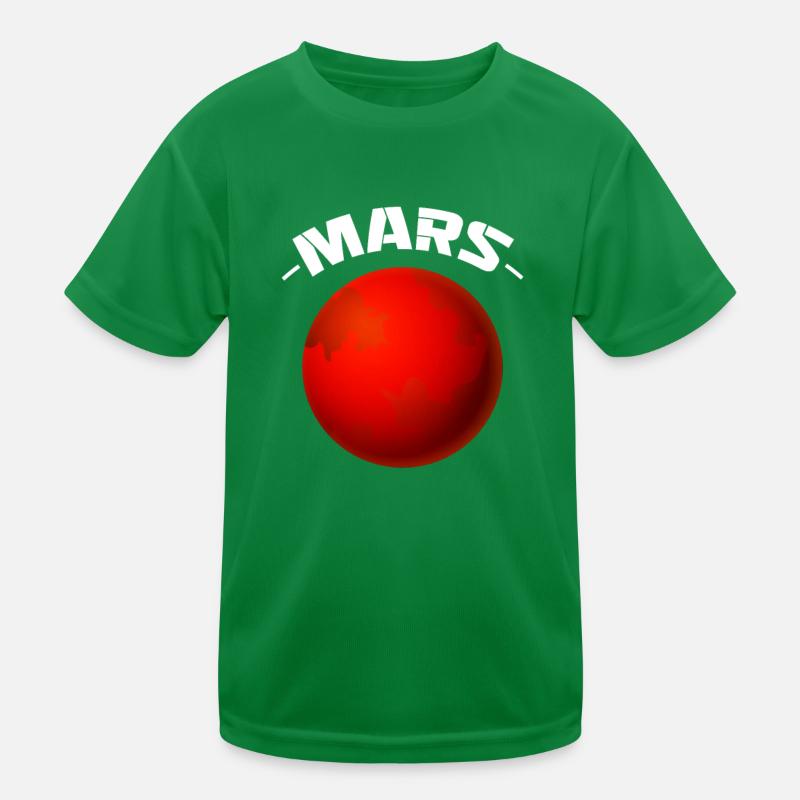 Mars Roter Planet Raumfahrt Astronaut Geschenk Kinder Funktions-T-Shirt