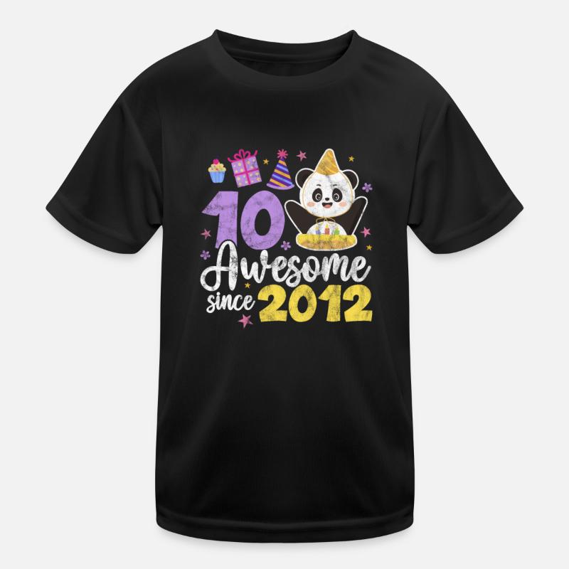Panda 10e anniversaire T-shirt sport Enfant