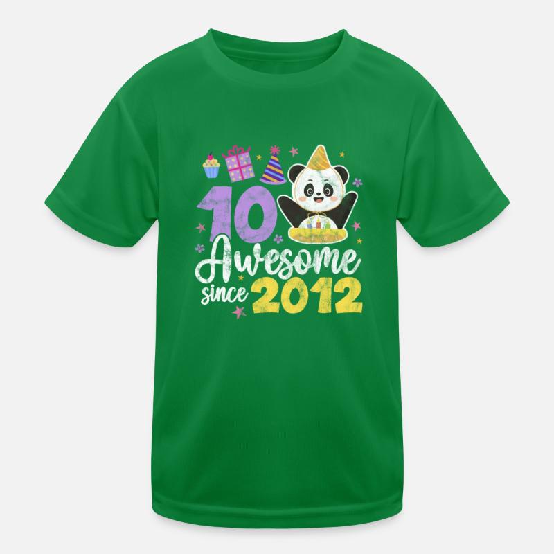 Panda 10e anniversaire T-shirt sport Enfant