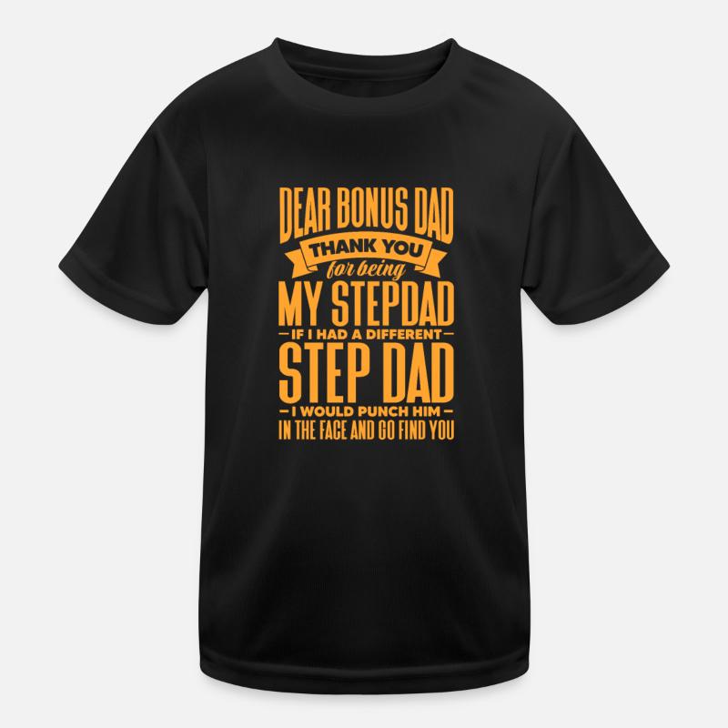 Stepfather Father Stepdad Papa Father's Day Gift Kids Functional T-Shirt