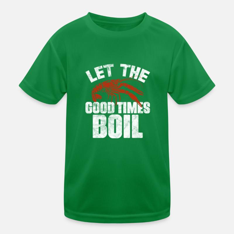 Languste Langusten Meeresfrüchte Krebs Geschenk Kinder Funktions-T-Shirt