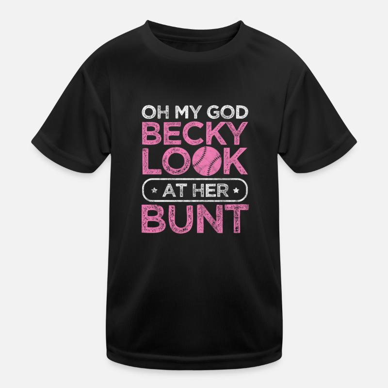 Softball Kinder Funktions-T-Shirt