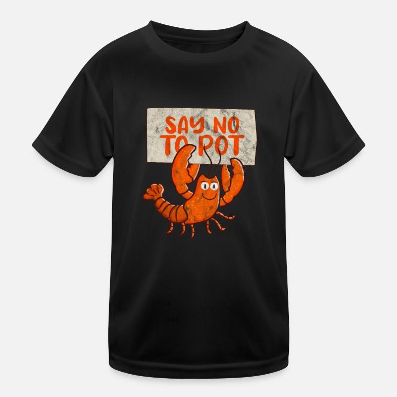 Languste Langusten Meeresfrüchte Krebs Geschenk Kinder Funktions-T-Shirt