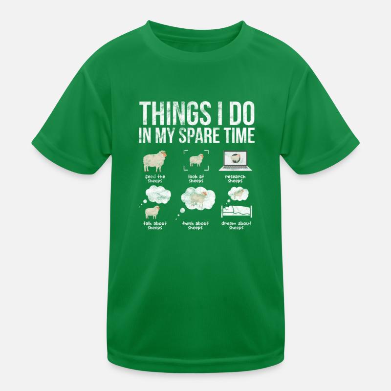 Schaf Schafe Bauernhof Tier Schafbock Geschenk Kinder Funktions-T-Shirt