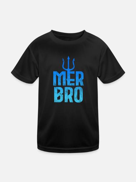 Bruder - Kinder Funktions-T-Shirt - Schwarz - Vorne