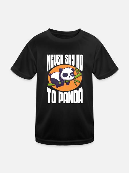 Panda Panda Bear Bear Animal Pandas Gift - Kids Functional T-Shirt - black - Front