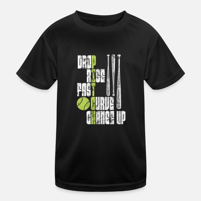 Softball Kinder Funktions-T-Shirt