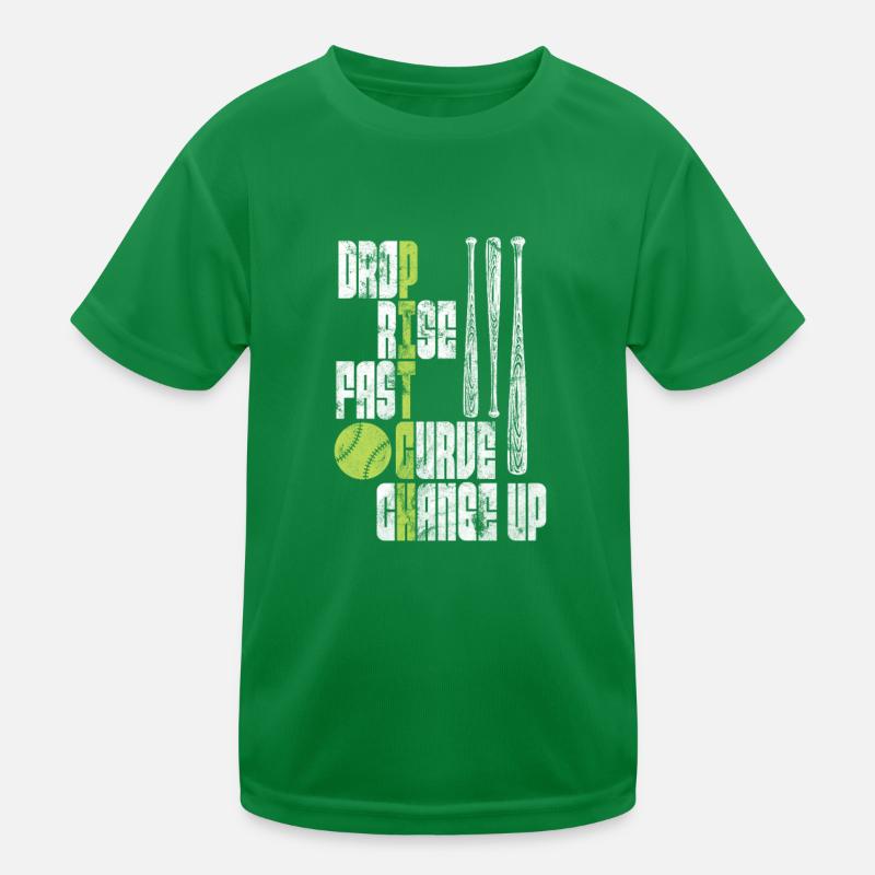 Softball Kids Functional T-Shirt