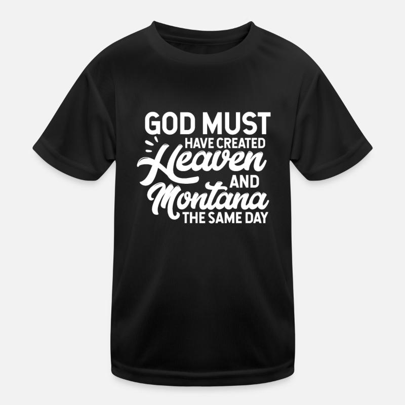 Montana Kinder Funktions-T-Shirt