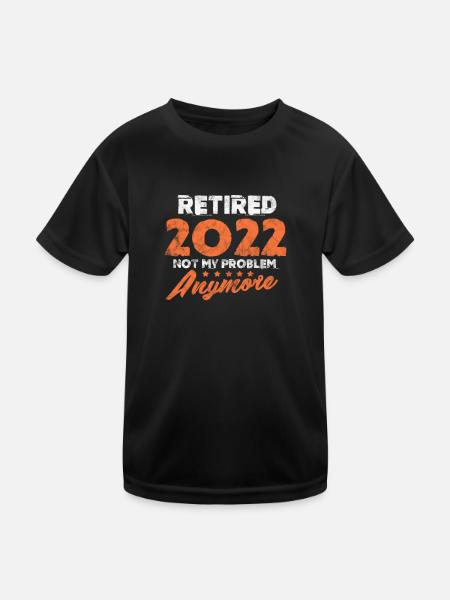 Retirement - Kids Functional T-Shirt - black - Front