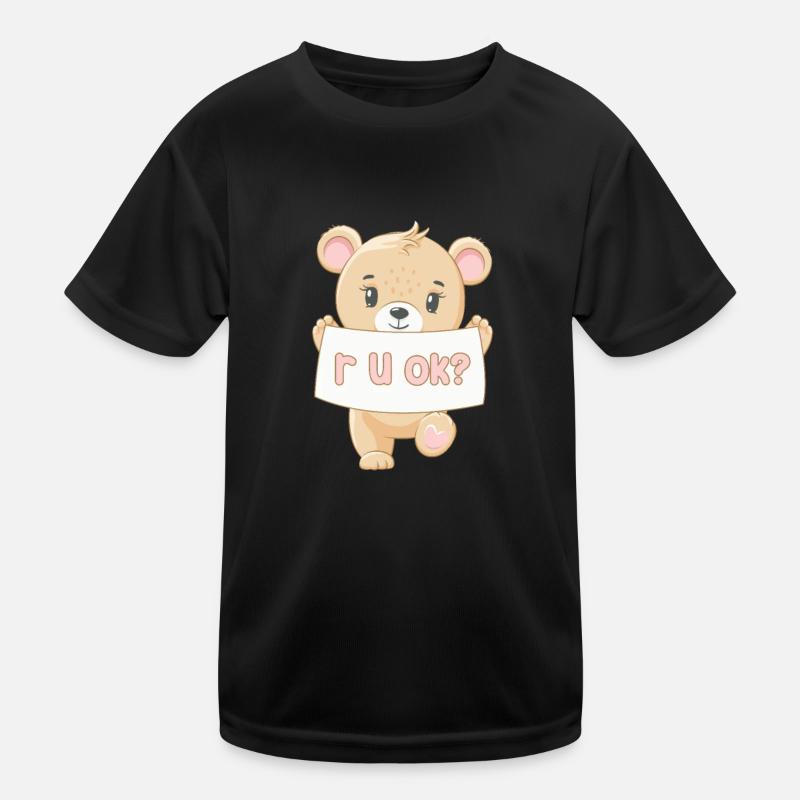 Teddybär Bär Teddy Stofftier Kinder Geschenk Kinder Funktions-T-Shirt
