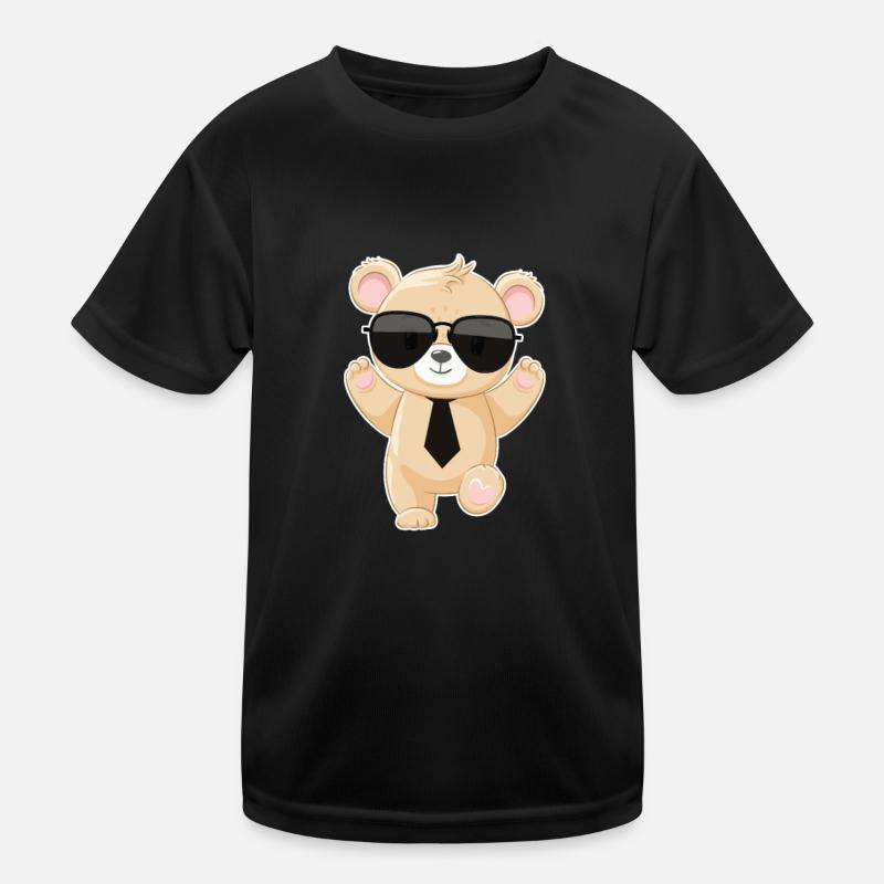 Teddybär Bär Teddy Stofftier Kinder Geschenk Kinder Funktions-T-Shirt
