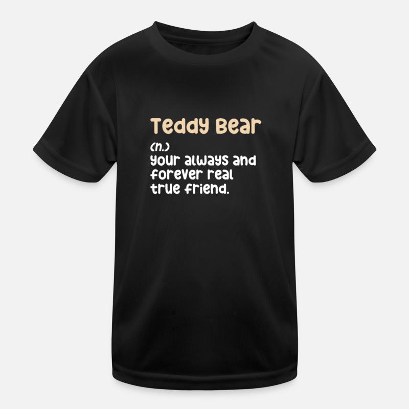 Teddybär Bär Teddy Stofftier Kinder Geschenk Kinder Funktions-T-Shirt