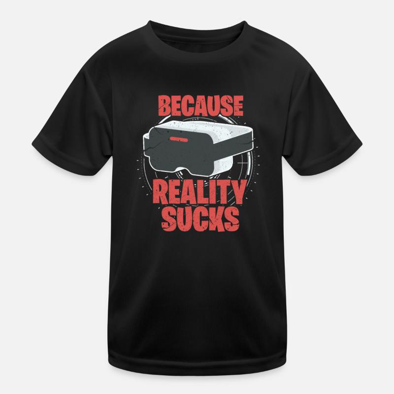 VR Virtual Reality Gamer Geschenk Kinder Funktions-T-Shirt