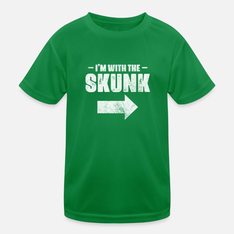 Stinktier Stinken Stinker Skunk Geschenk Kinder Funktions-T-Shirt