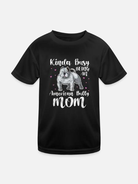 American Bulldog Dog Dog Lover Cadeau - T-shirt sport Enfant - noir - Devant