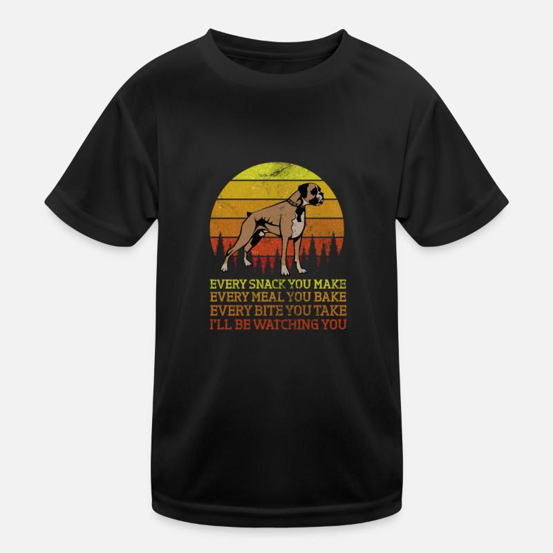Boxer Dog Kids Functional T-Shirt