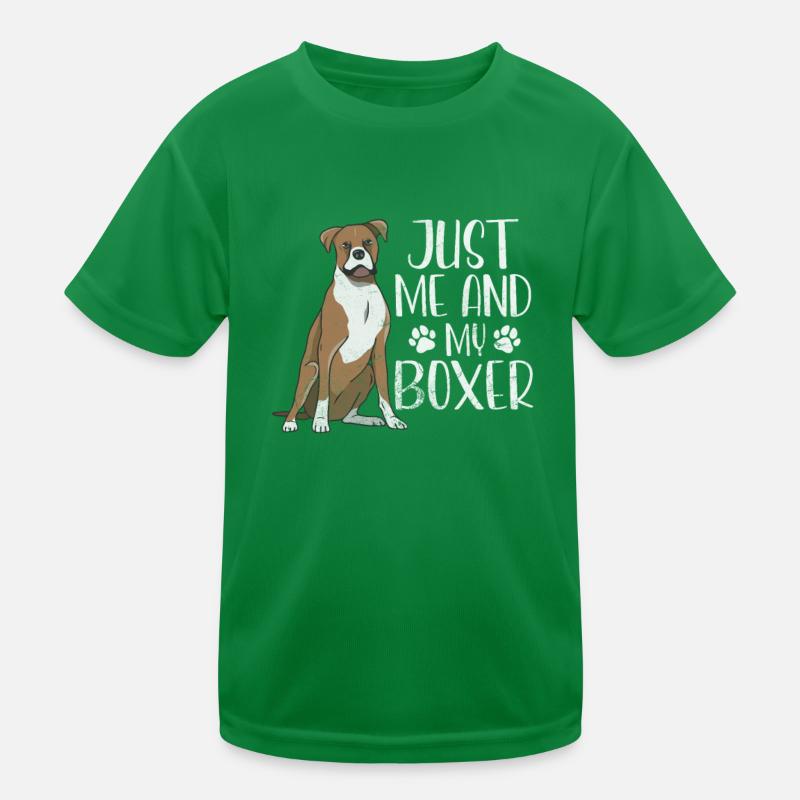 Boxer Dog Kids Functional T-Shirt