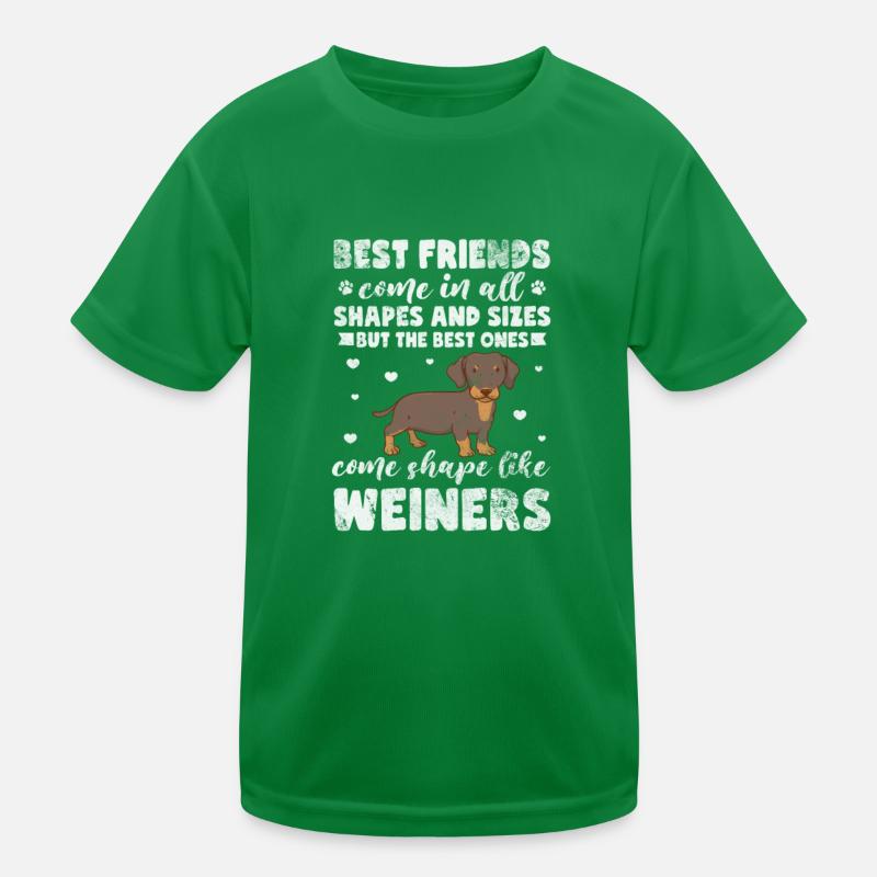 Dackel Kinder Funktions-T-Shirt