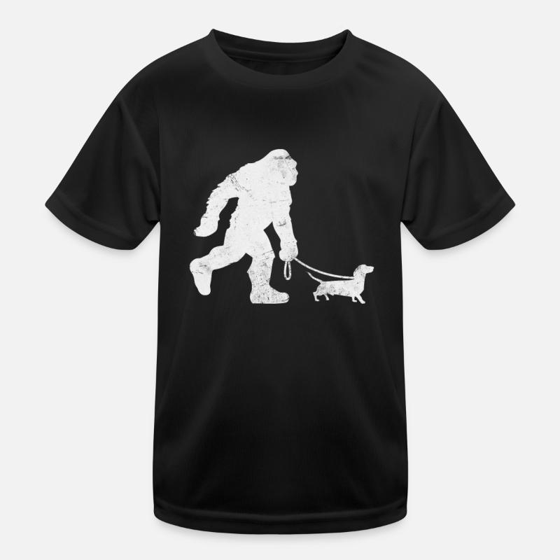 Dachshund Bigfoot Kids Functional T-Shirt