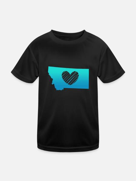 Montana - T-shirt sport Enfant - noir - Devant