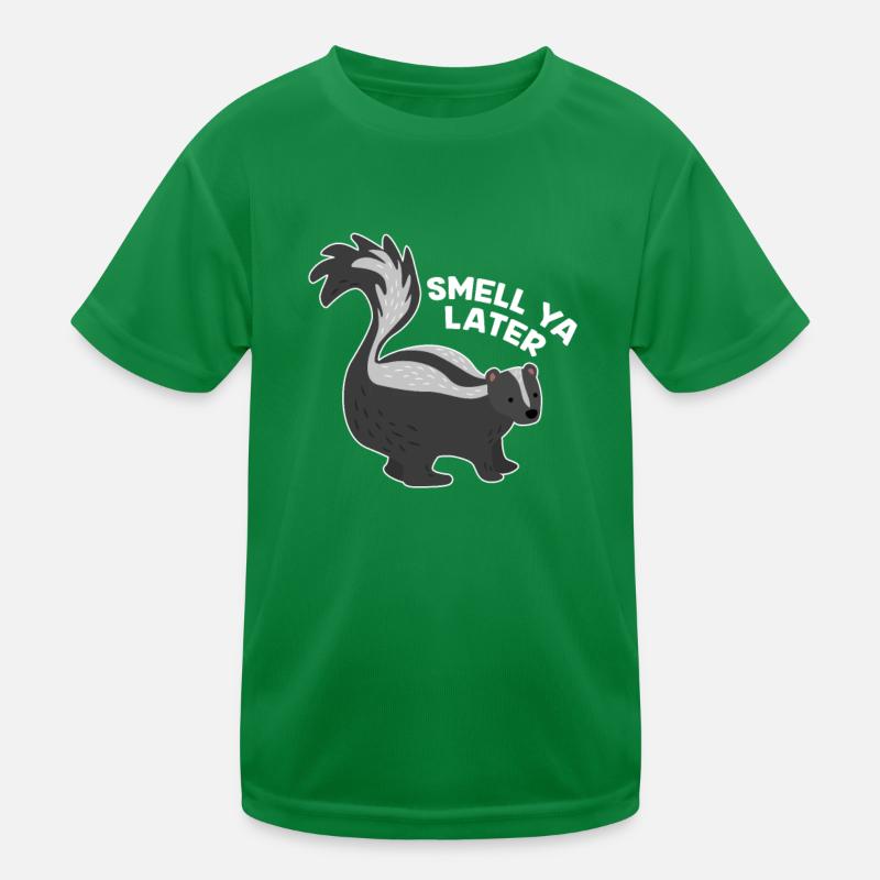 Stinktier Kinder Funktions-T-Shirt