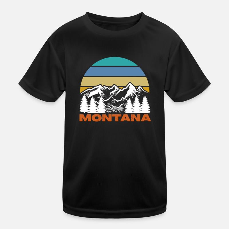 Montana Kinder Funktions-T-Shirt