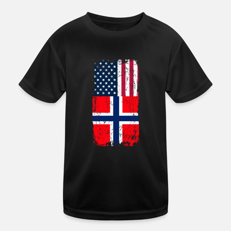 Norway America Kids Functional T-Shirt