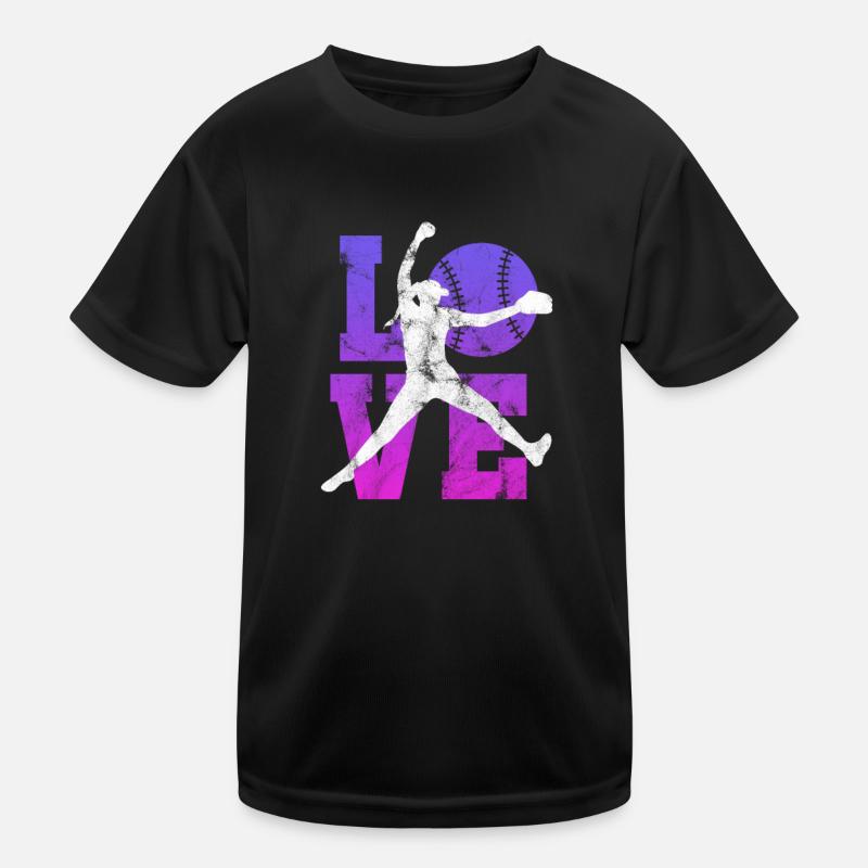 Softball Kinder Funktions-T-Shirt
