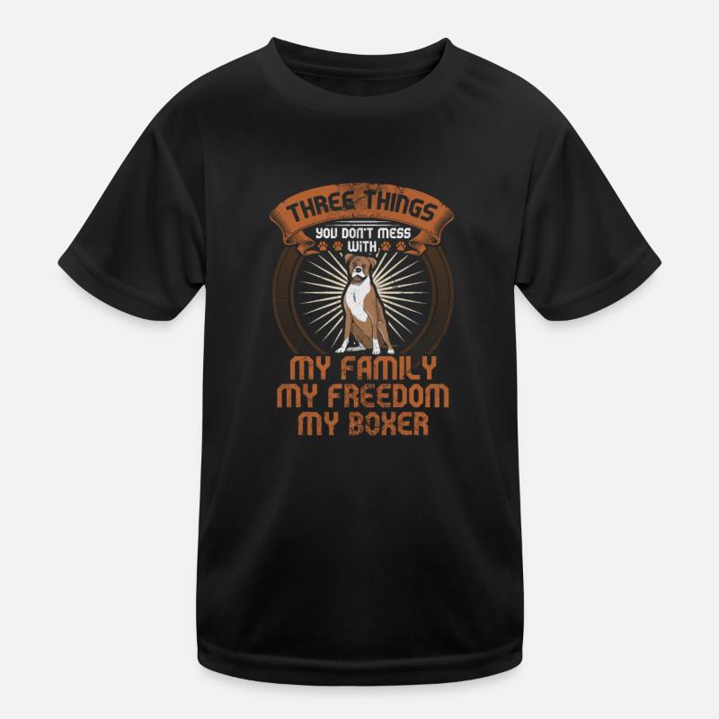 Boxer Dog Kids Functional T-Shirt