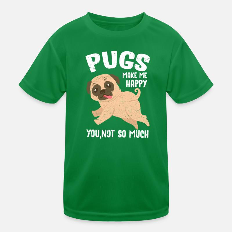 Pug Kids Functional T-Shirt