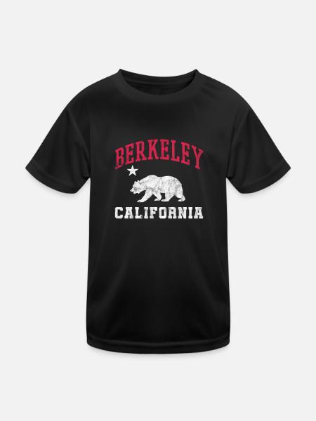 Berkeley Californie États-Unis Amérique Cadeau de Noël - T-shirt sport Enfant - noir - Devant