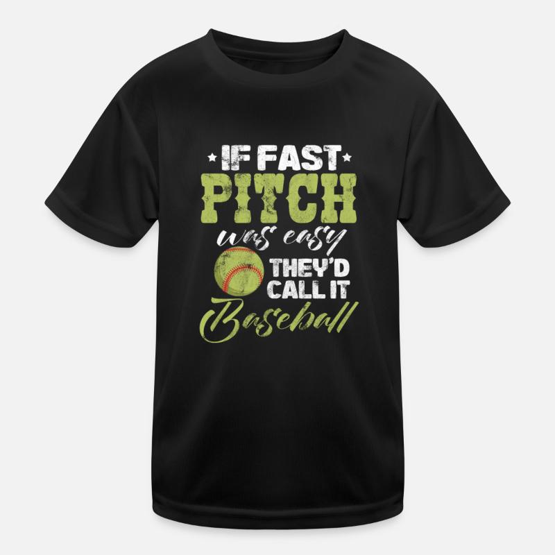 Softball Kids Functional T-Shirt