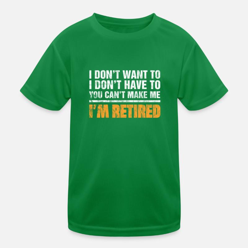 Retirement Kids Functional T-Shirt