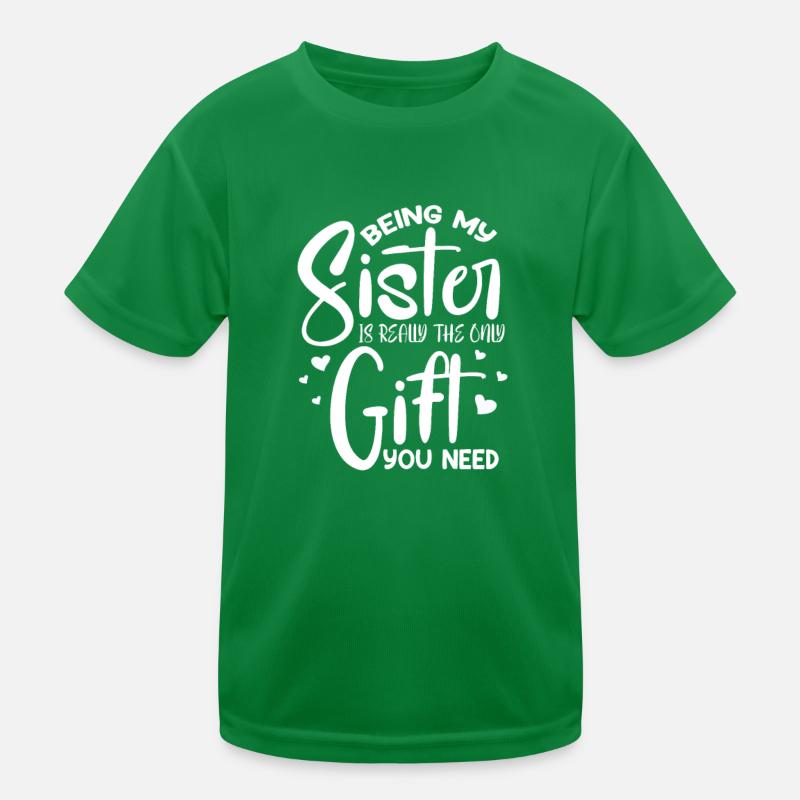 Schwester Kinder Funktions-T-Shirt