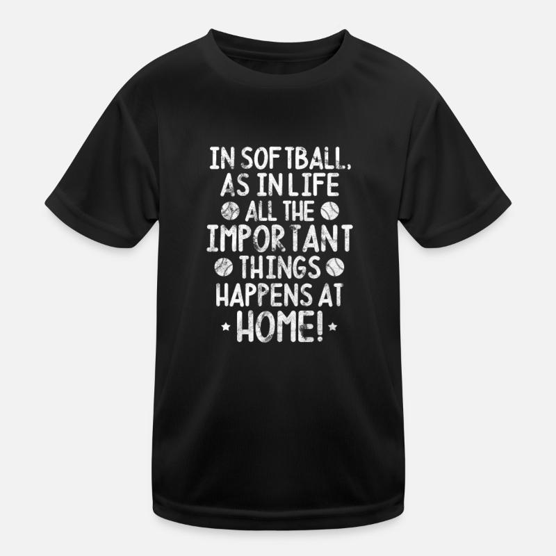 Softball Kinder Funktions-T-Shirt