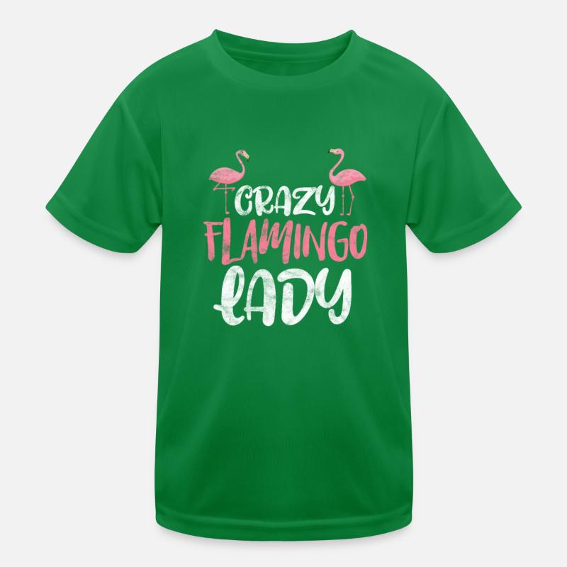Flamingo Lady Kinder Funktions-T-Shirt