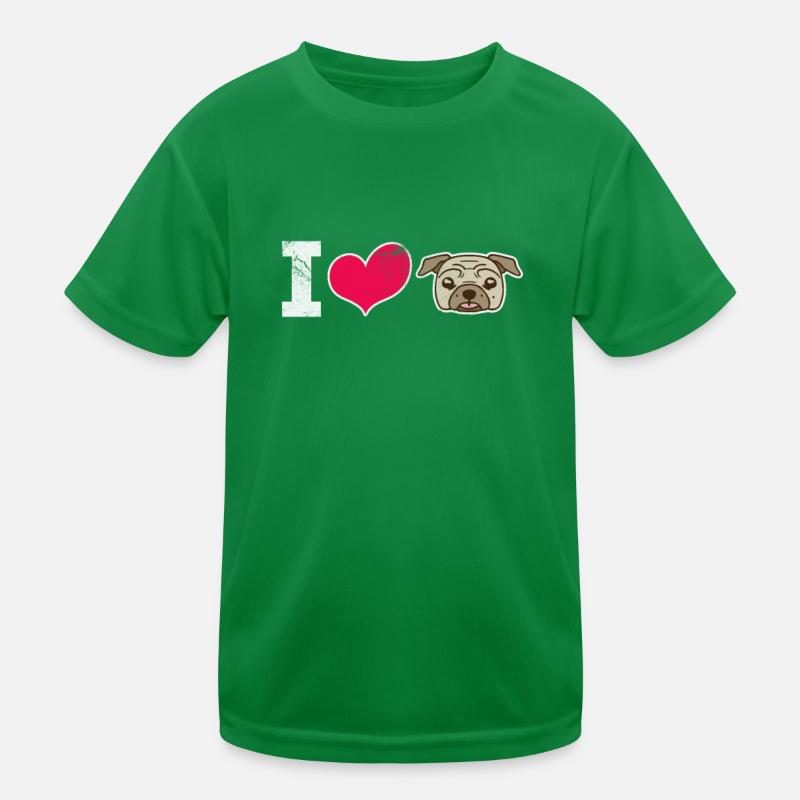 Pug Kids Functional T-Shirt