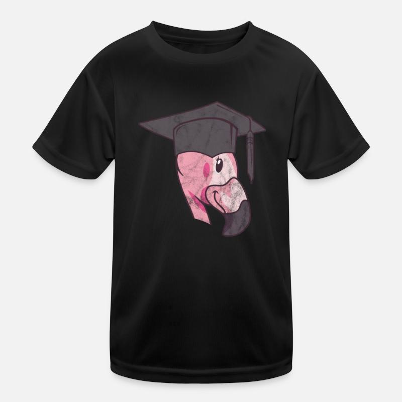 Flamingo Abschluss Kinder Funktions-T-Shirt